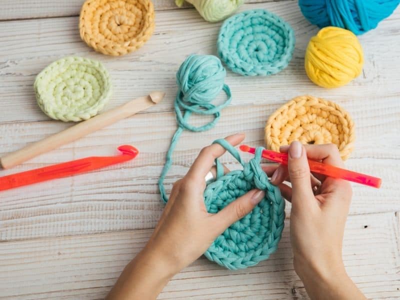 crocheting